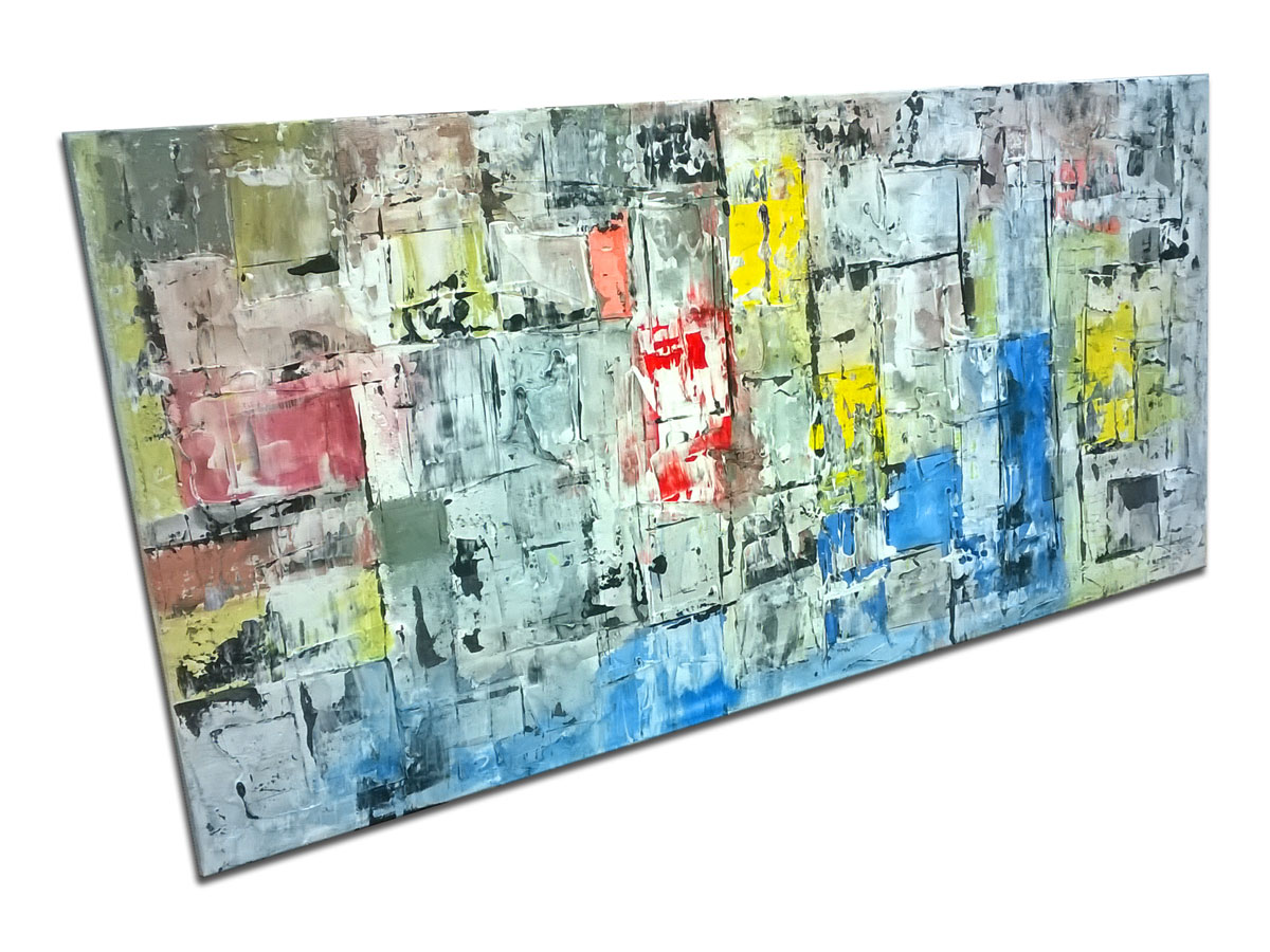 Arhitekt interijera galerije MAG - apstraktna slika Nježna rapsodija akril na platnu 100x50 cm