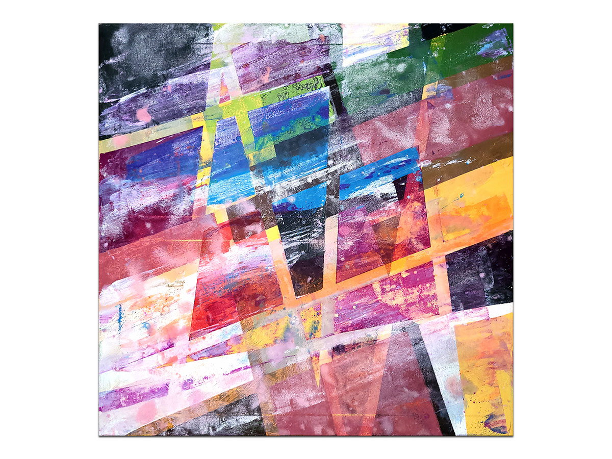 Moderne slike u galeriji MAG - apstraktna slika Escape from matrix VI Akril na platnu 60x60 cm