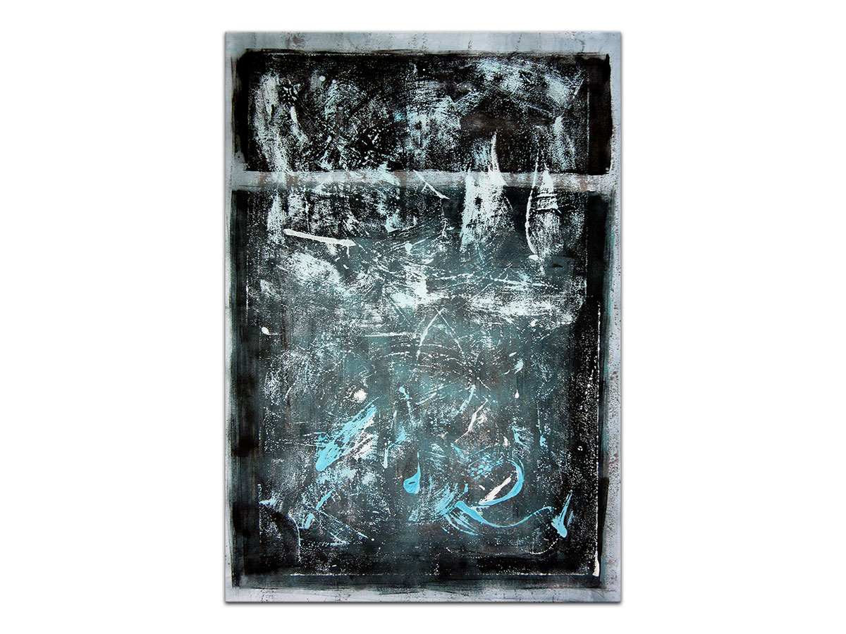 Moderne slike u galeriji MAG - apstraktna slika Svjetlucanje u mraku akril na hameru 100x70 cm