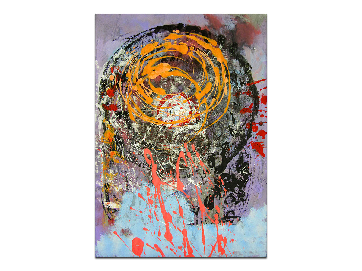 Moderne slike u galeriji MAG - apstraktna slika Ususret suncu akril na hameru 100x70 cm