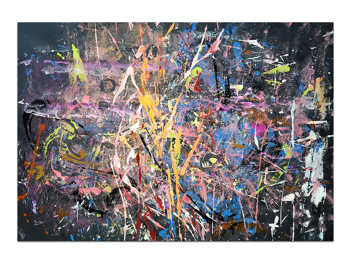 Moderne slike u galeriji MAG - apstraktna slika Značenja II akril na hameru 100x70 cm