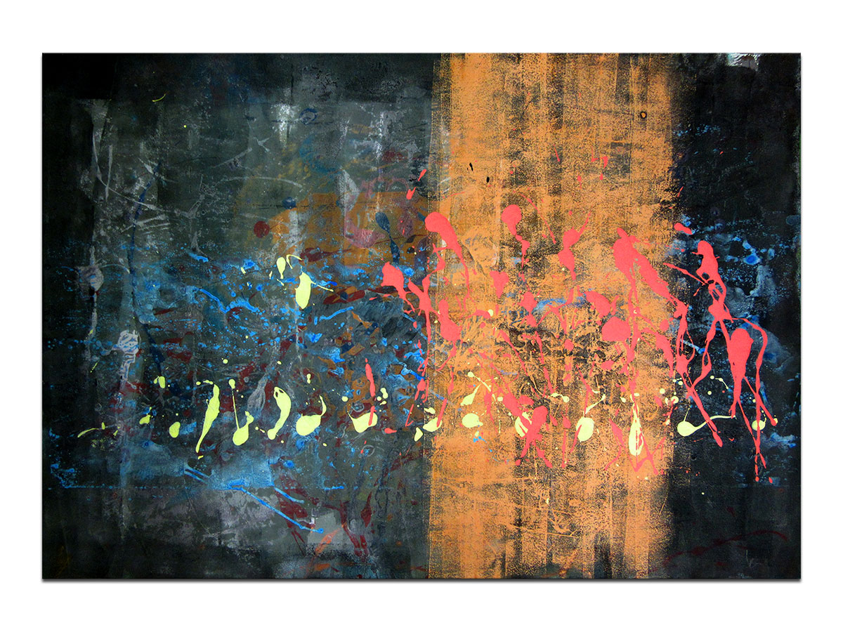Moderne slike u galeriji MAG - apstraktna slika Firewall akril na hameru 100x70 cm