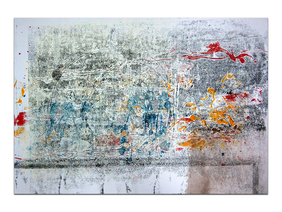 Moderne slike u galeriji MAG - apstraktna slika Zaboravljena sreća akril na hameru 100x70 cm