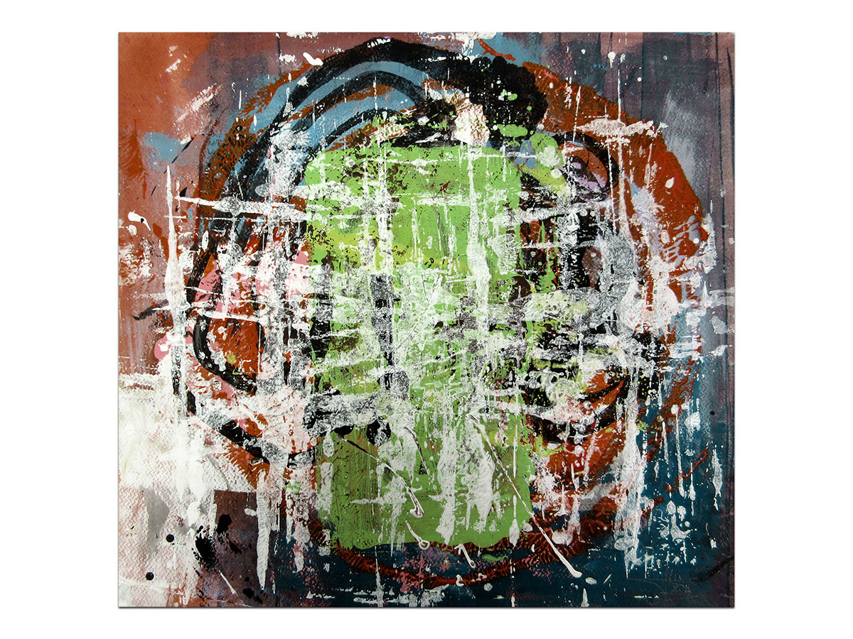 Moderna galerija apstraktnih slika MAG - apstraktna slika Slika početka akril na hameru 45x42 cm