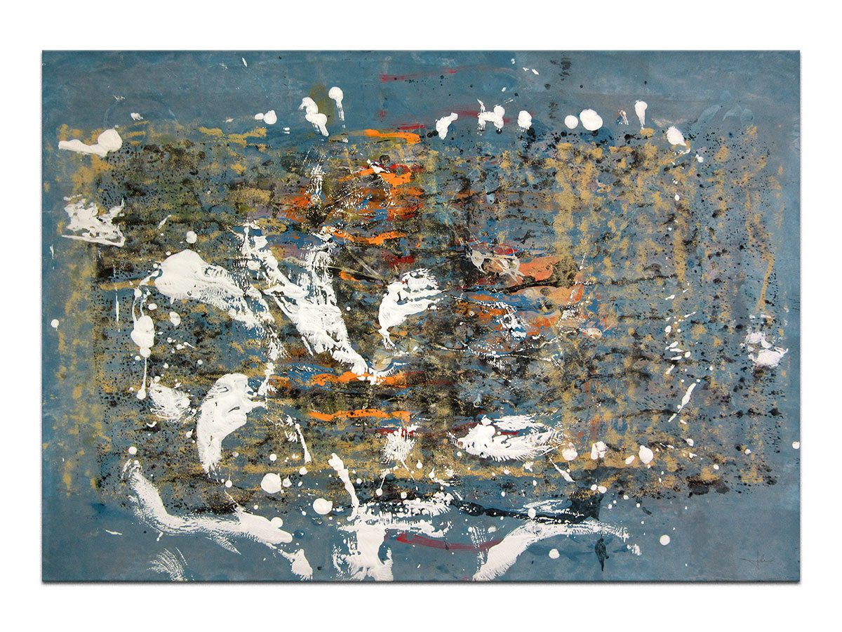 Moderne slike u galeriji MAG - apstraktna slika Kinetički procesi akril na hameru 100x70 cm