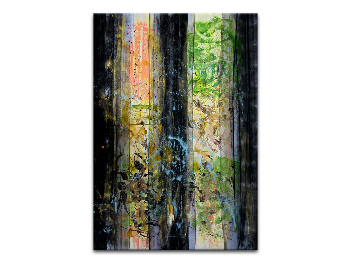 Moderne slike u galeriji MAG - apstraktna slika Buđenje nakon mraka akril na hameru 100x70 cm