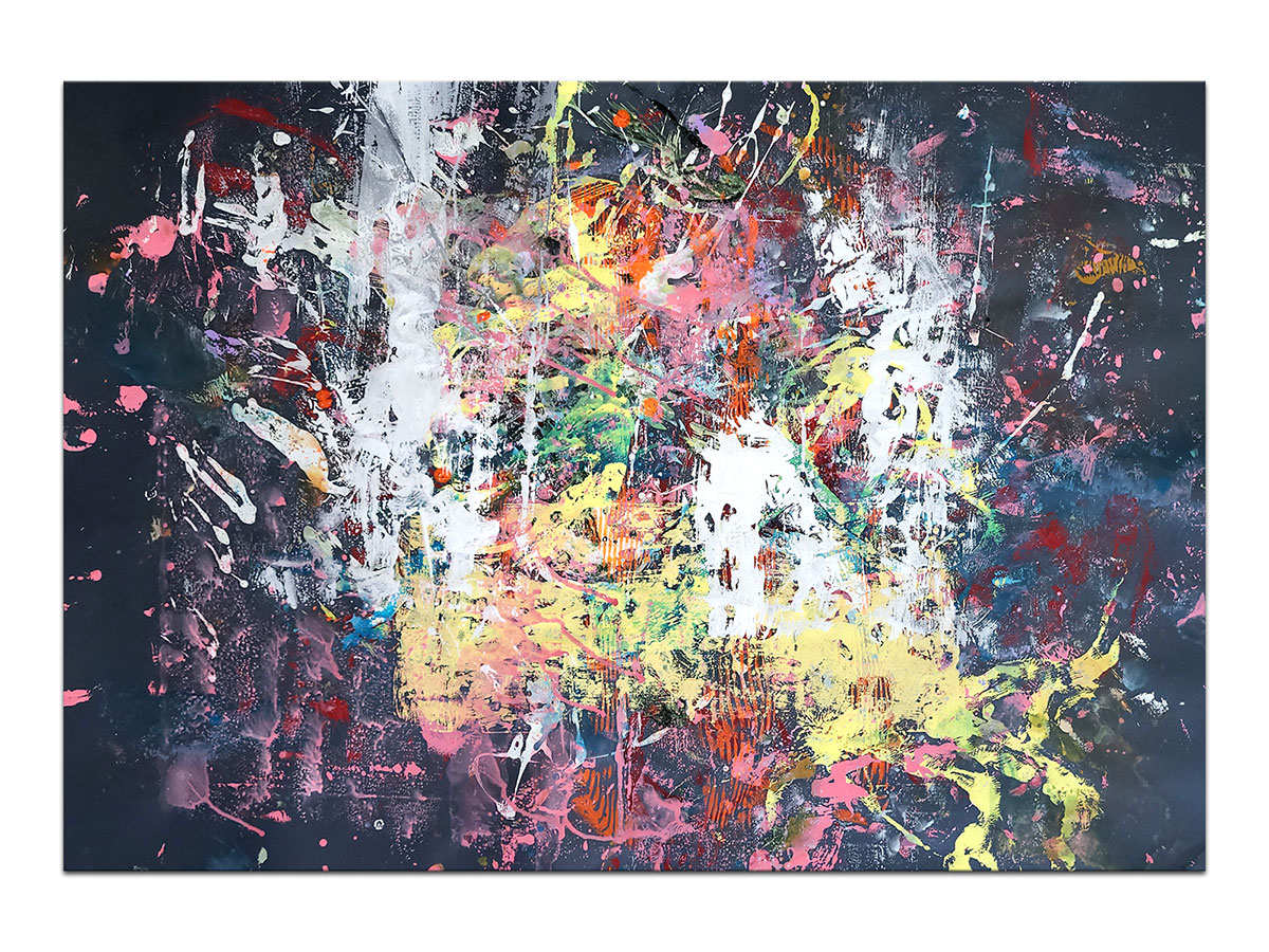 Moderne slike u galeriji MAG - apstraktna slika Značenja III akril na hameru 100x70 cm