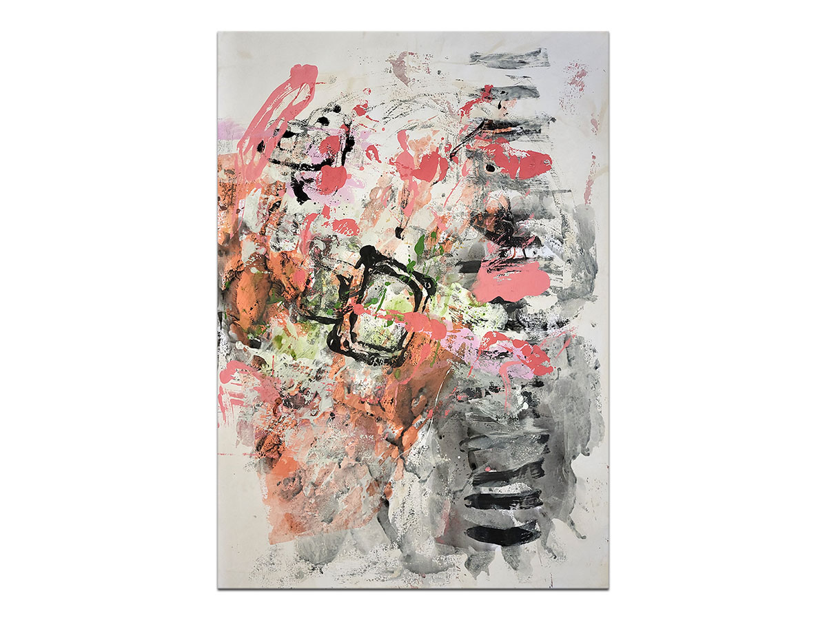 Moderne slike u galeriji MAG - apstraktna slika Raskrižje sjećanja akril na hameru 100x70 cm