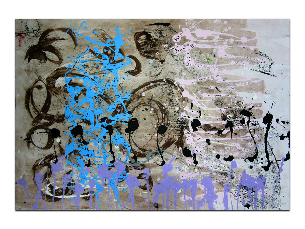 Moderne slike u galeriji MAG - apstraktna slika Sinapse III akril na hameru 100x70 cm