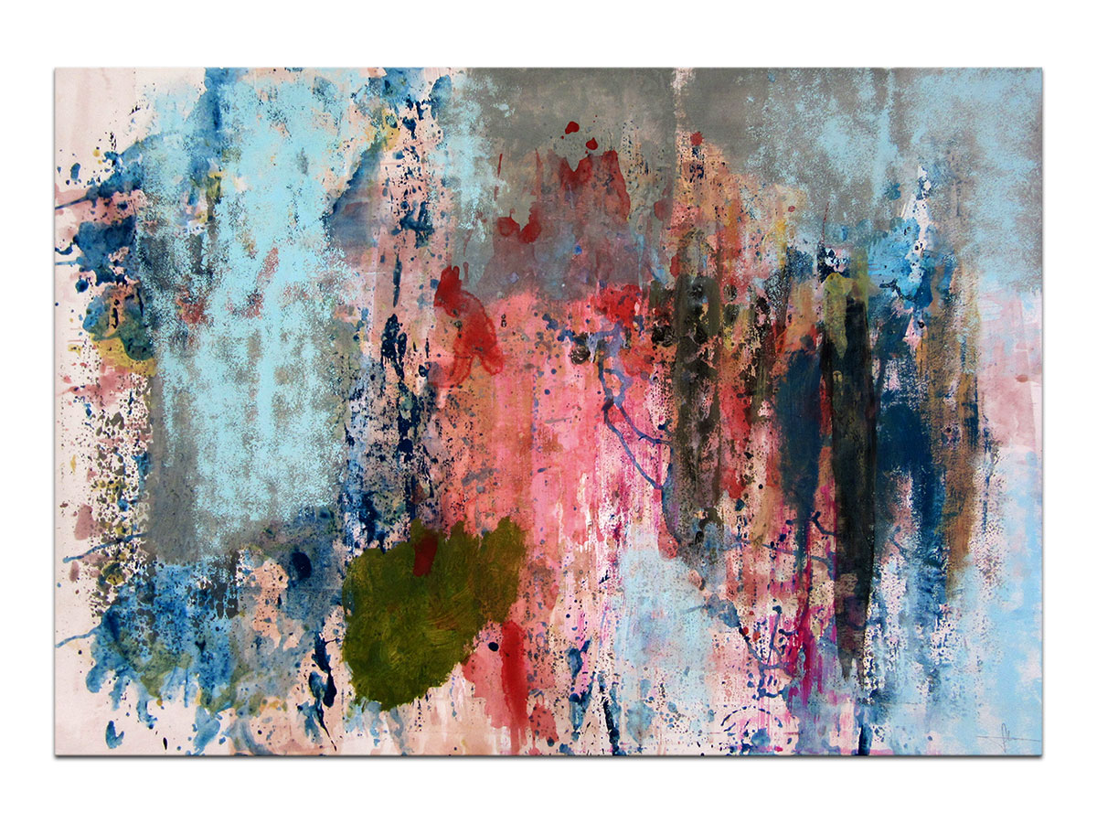 Moderne slike u galeriji MAG - apstraktna slika Vječna dilema akril na hameru 100x70 cm