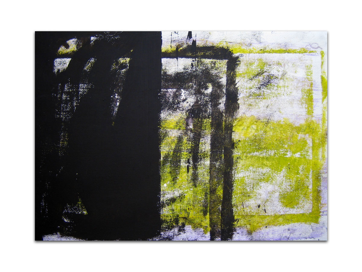 Slikarstvo apstrakcija - moderna apstraktna slika - tamna strana - akril na hameru - MAG galerija