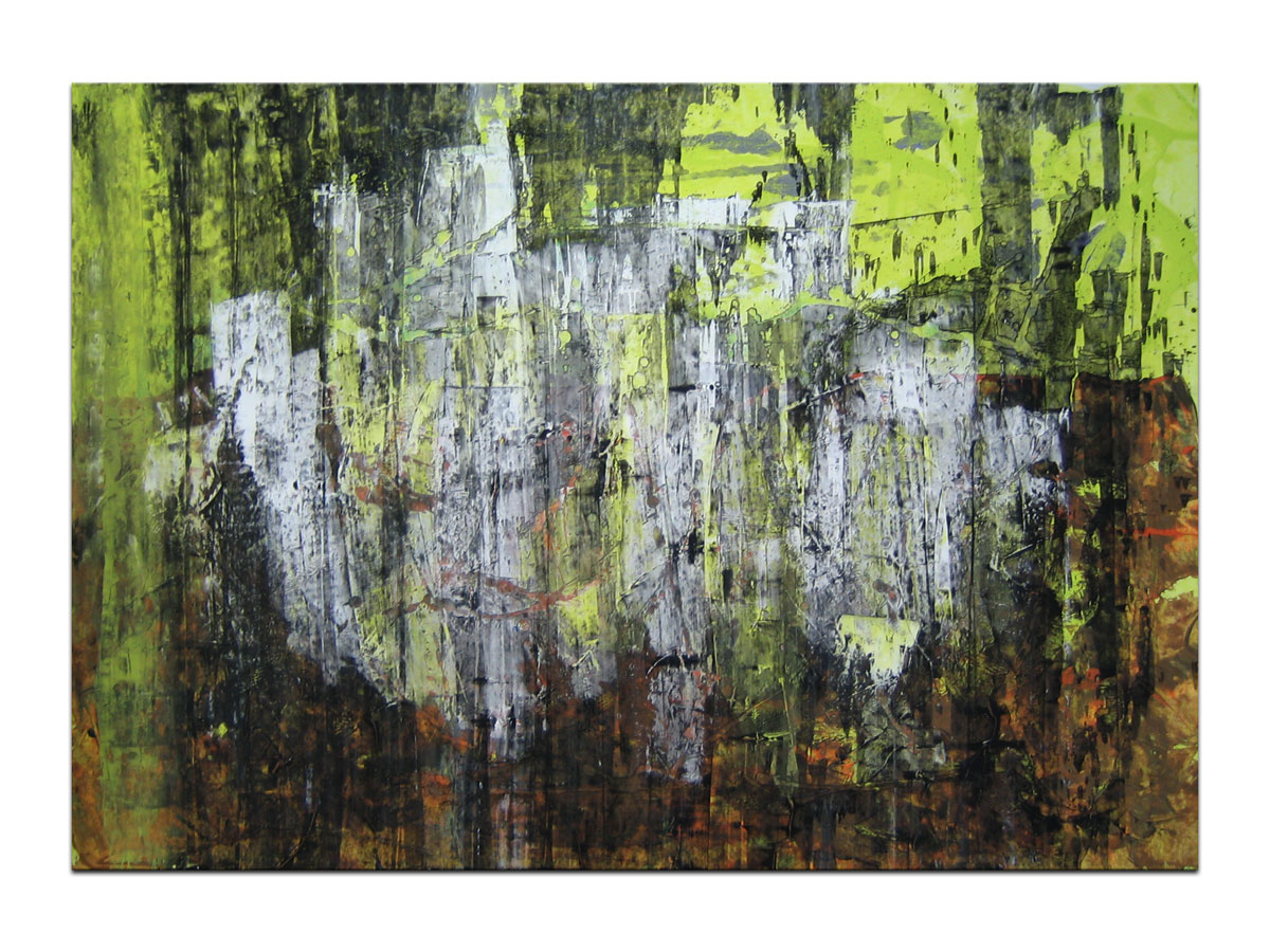 Dizajn interijera slikama iz galerije MAG - apstraktna slika Solaris 3 Akril na hameru 100x70 cm