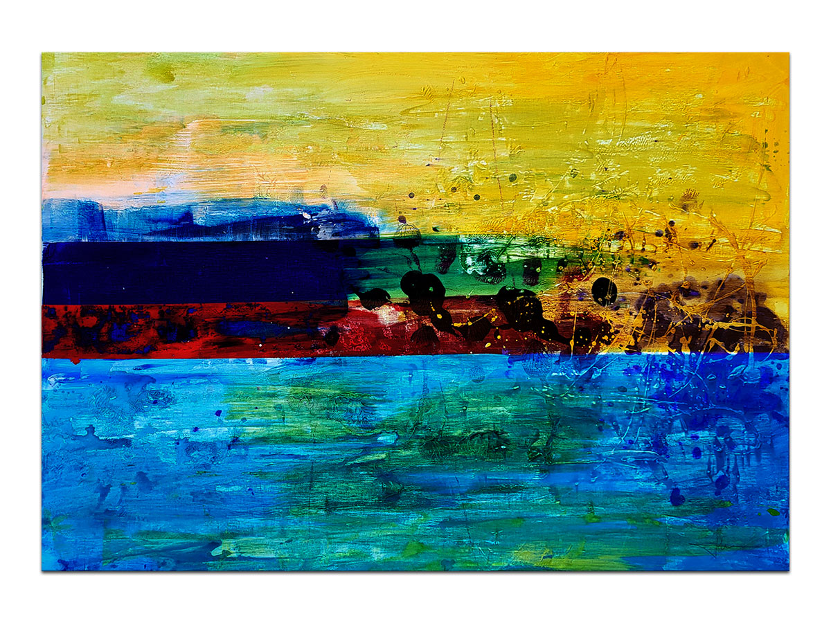 Moderne slike u galeriji MAG - apstraktna slika Mistično more Akril na napetom platnu 100x70 cm