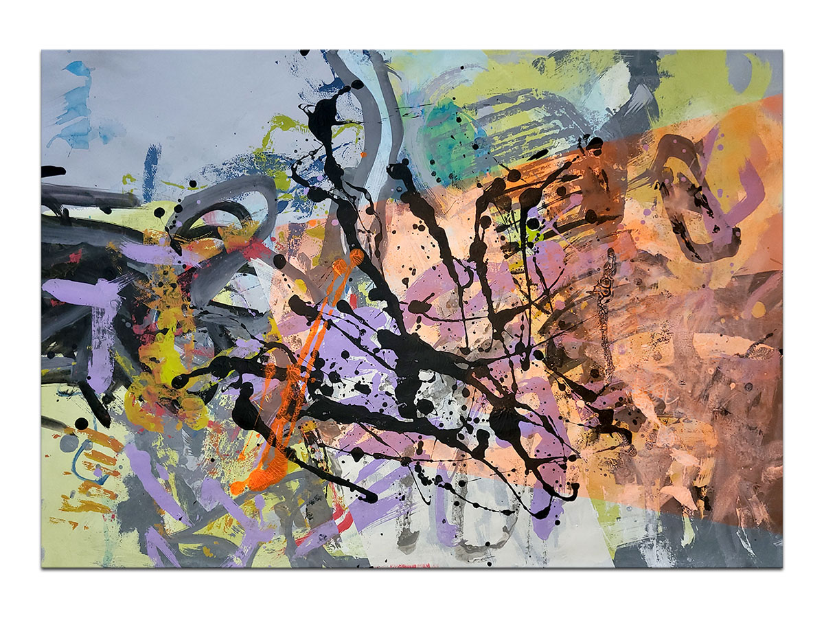 Moderne slike u galeriji MAG - apstraktna slika Osunčane duše akril na hameru 100x70 cm