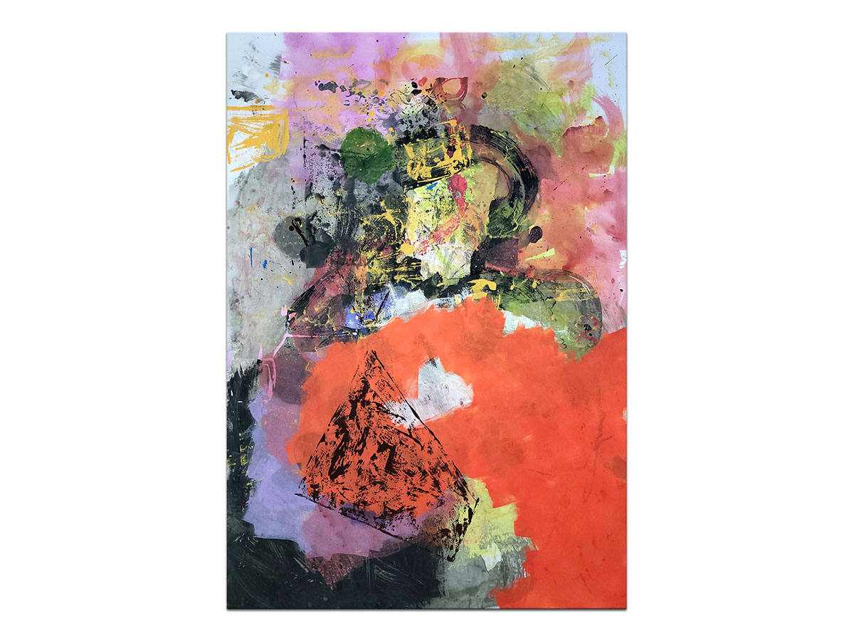 Moderne slike u galeriji MAG - apstraktna slika Balans nesavršenosti akril na hameru 100x70 cm