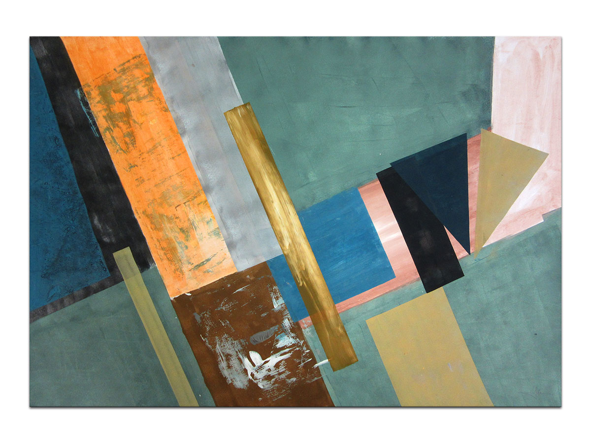 Moderne slike u galeriji MAG - apstraktna slika Zagonetna struktura akril na hameru 100x70 cm