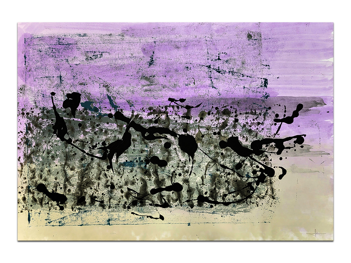 Moderne slike u galeriji MAG - apstraktna slika Čarolija jutra akril na hameru 100x70 cm