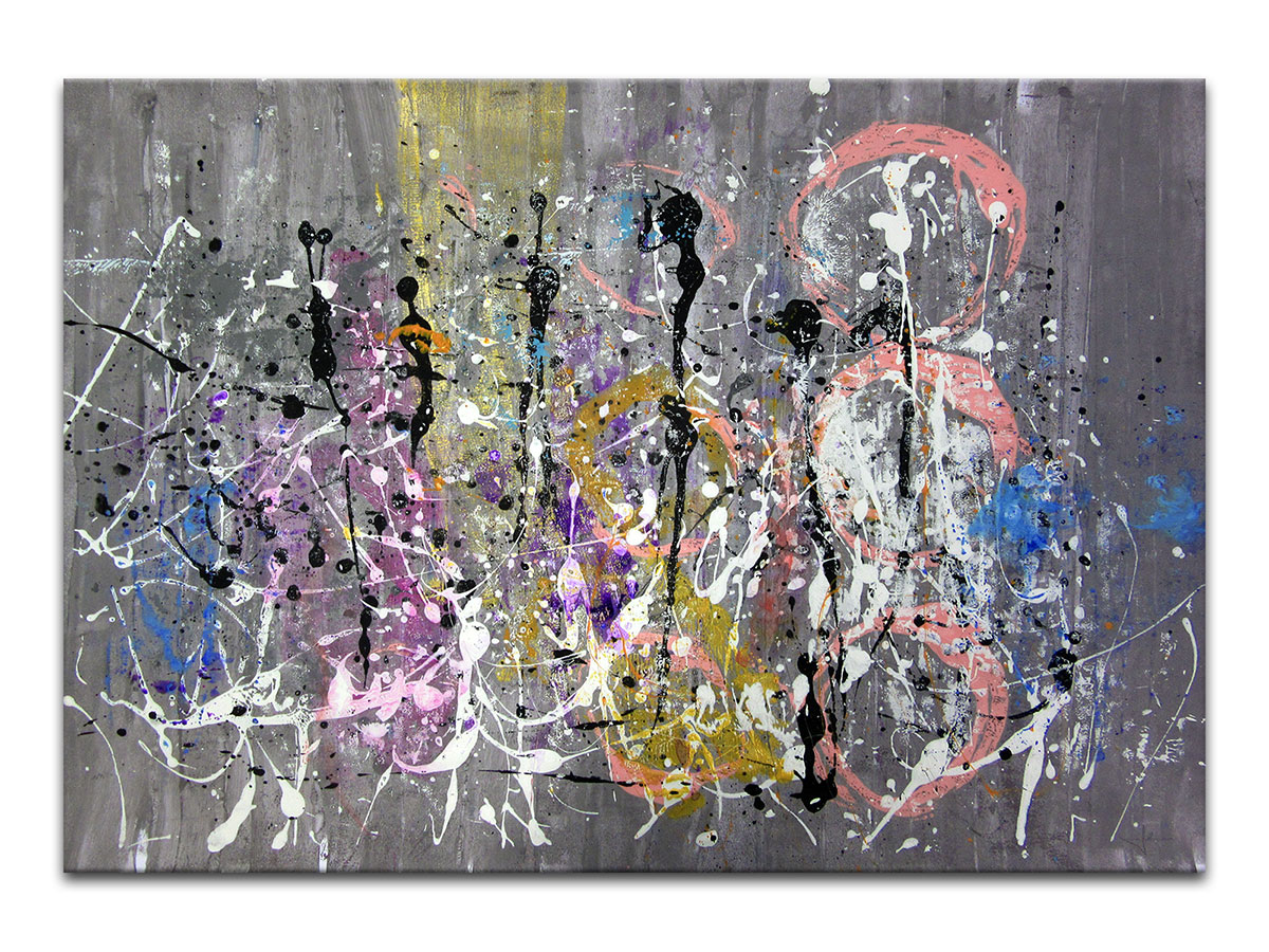 Moderne slike u galeriji MAG - apstraktna slika Istančan osjećaj akril na hameru 100x70 cm