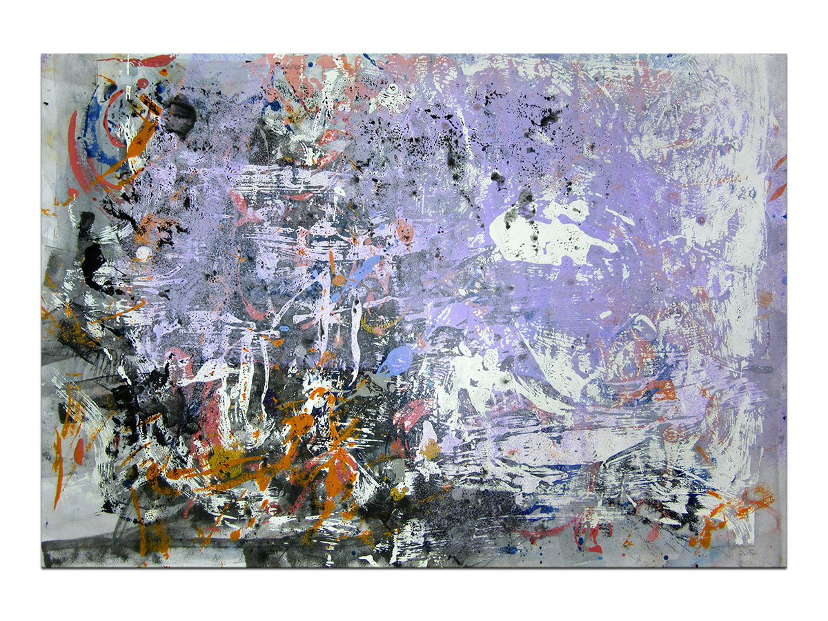 Moderne slike u galeriji MAG - apstraktna slika U dubini duše akril na hameru 100x70 cm