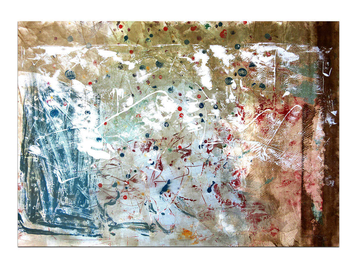 Moderne slike u galeriji MAG - apstraktna slika Obrisi smisla u razumu uma akril na hameru 100x70 cm