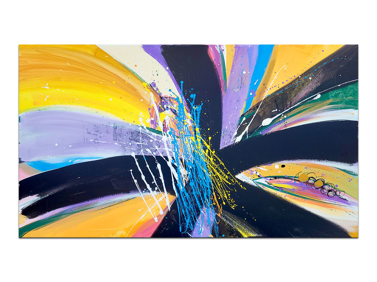 Moderne slike u galeriji MAG - apstraktna slika Rainbow dreams Akril na platnu 140x80 cm