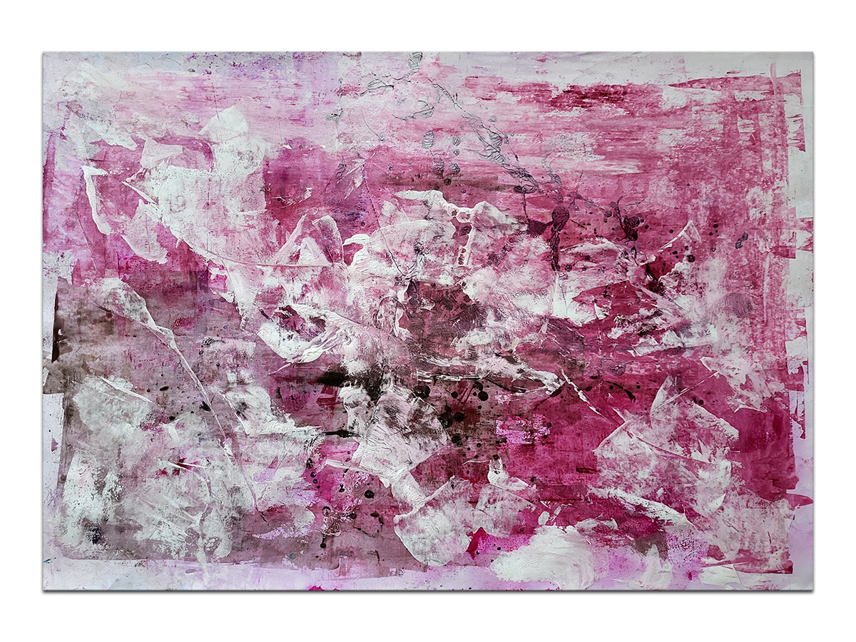 Moderne slike u galeriji MAG - apstraktna slika Magenta sky akril na hameru 100x70 cm