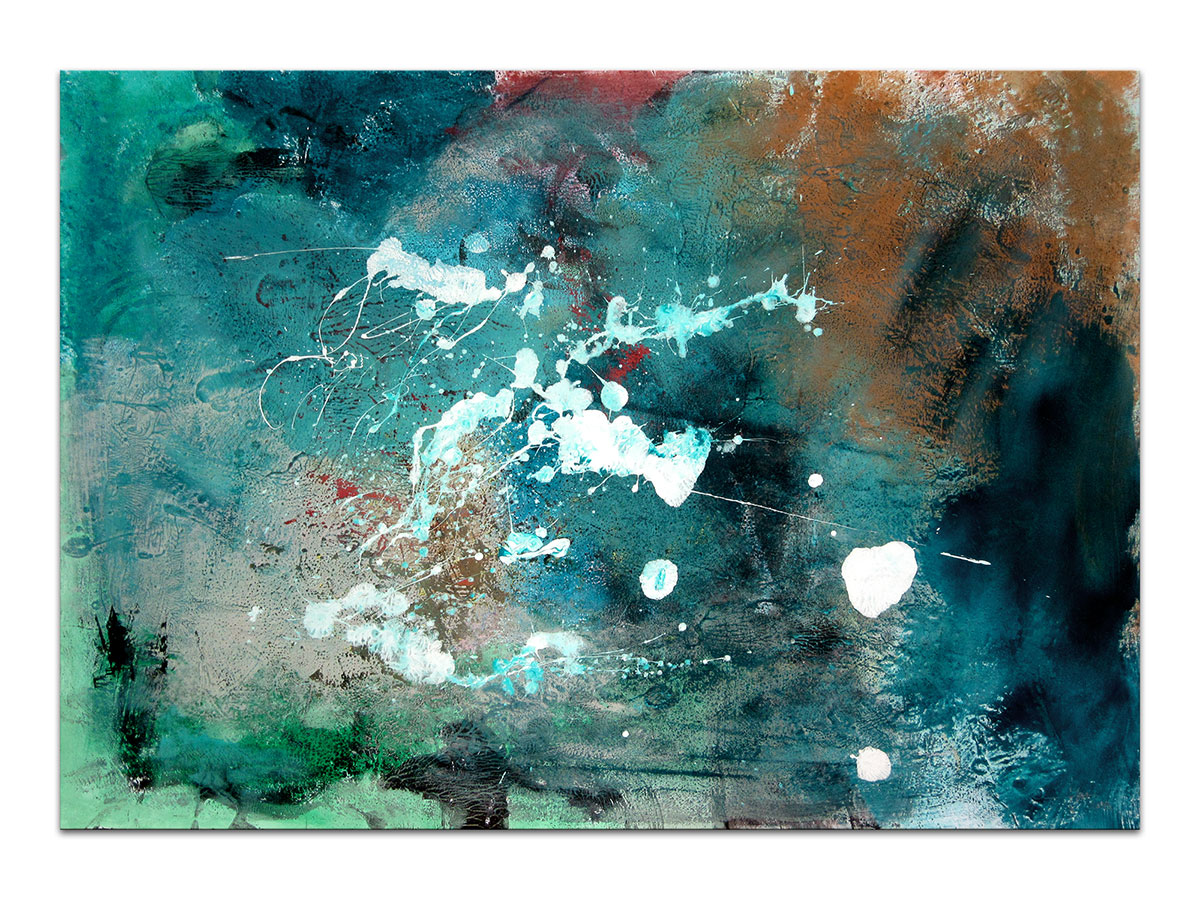 Umjetnička galerija MAG - apstraktna slika Noćno nebo II akril na hameru 100x70 cm