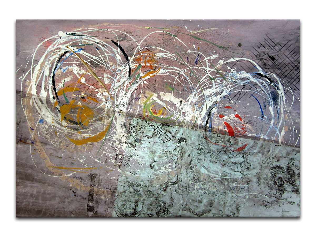 Moderne slike u galeriji MAG - apstraktna slika Translucenti akril na hameru 100x70 cm