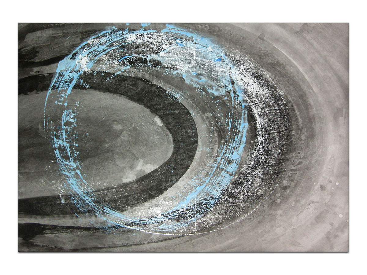 Moderne slike u galeriji MAG - apstraktna slika Krugovi noći V akril na hameru 100x70 cm