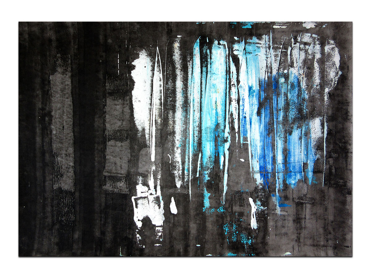Moderne slike u galeriji MAG - apstraktna slika Svjetlucanje noći akril na hameru 100x70 cm
