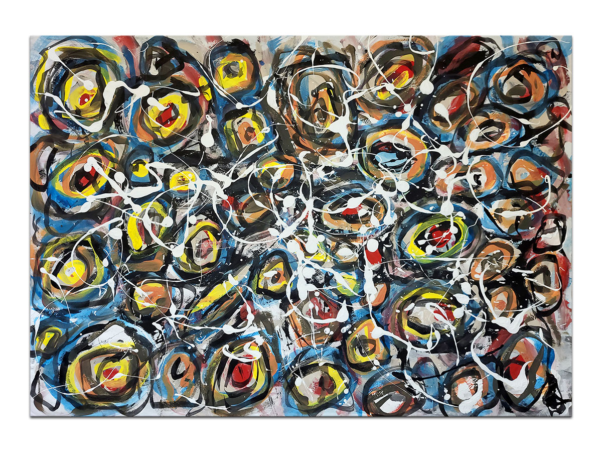 Moderne slike u galeriji MAG - apstraktna slika Anomalije akril na hameru 100x70 cm
