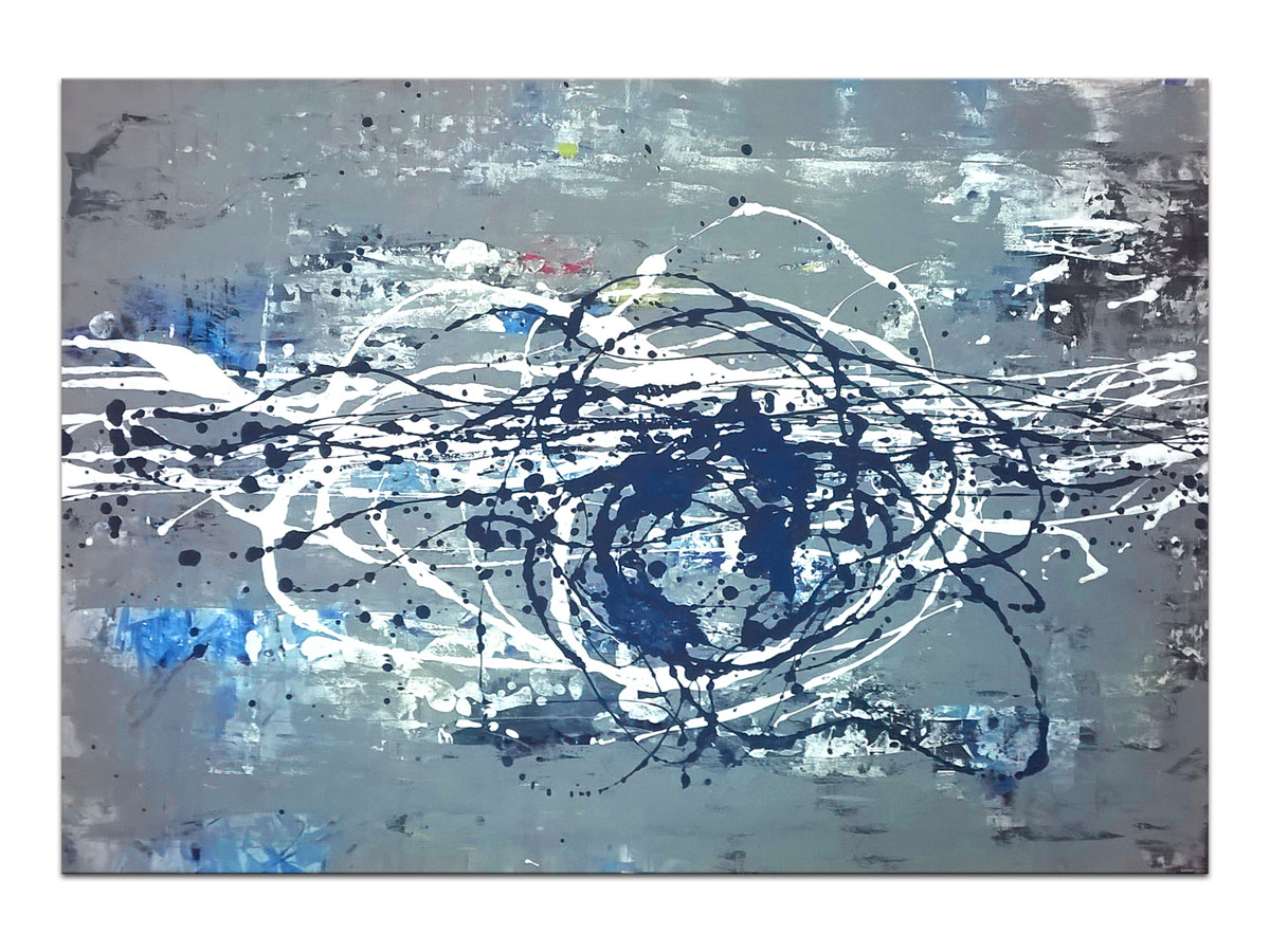 Prodajna galerija modernih apstraktnih slika MAG - apstraktna slika Kontrast snova akril na hameru 100x70 cm