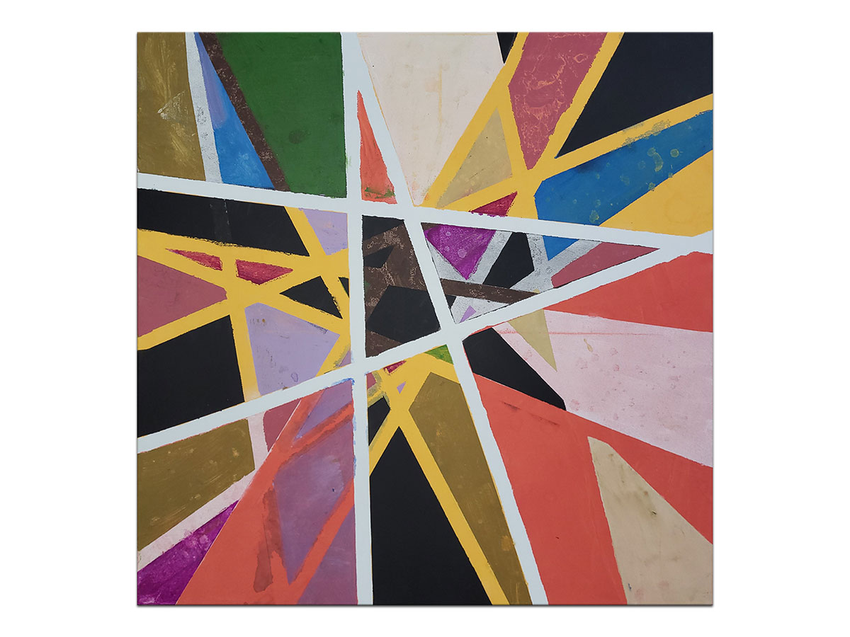 Moderne slike u galeriji MAG - apstraktna slika Presjek stvarnosti Akril na platnu 70x70 cm