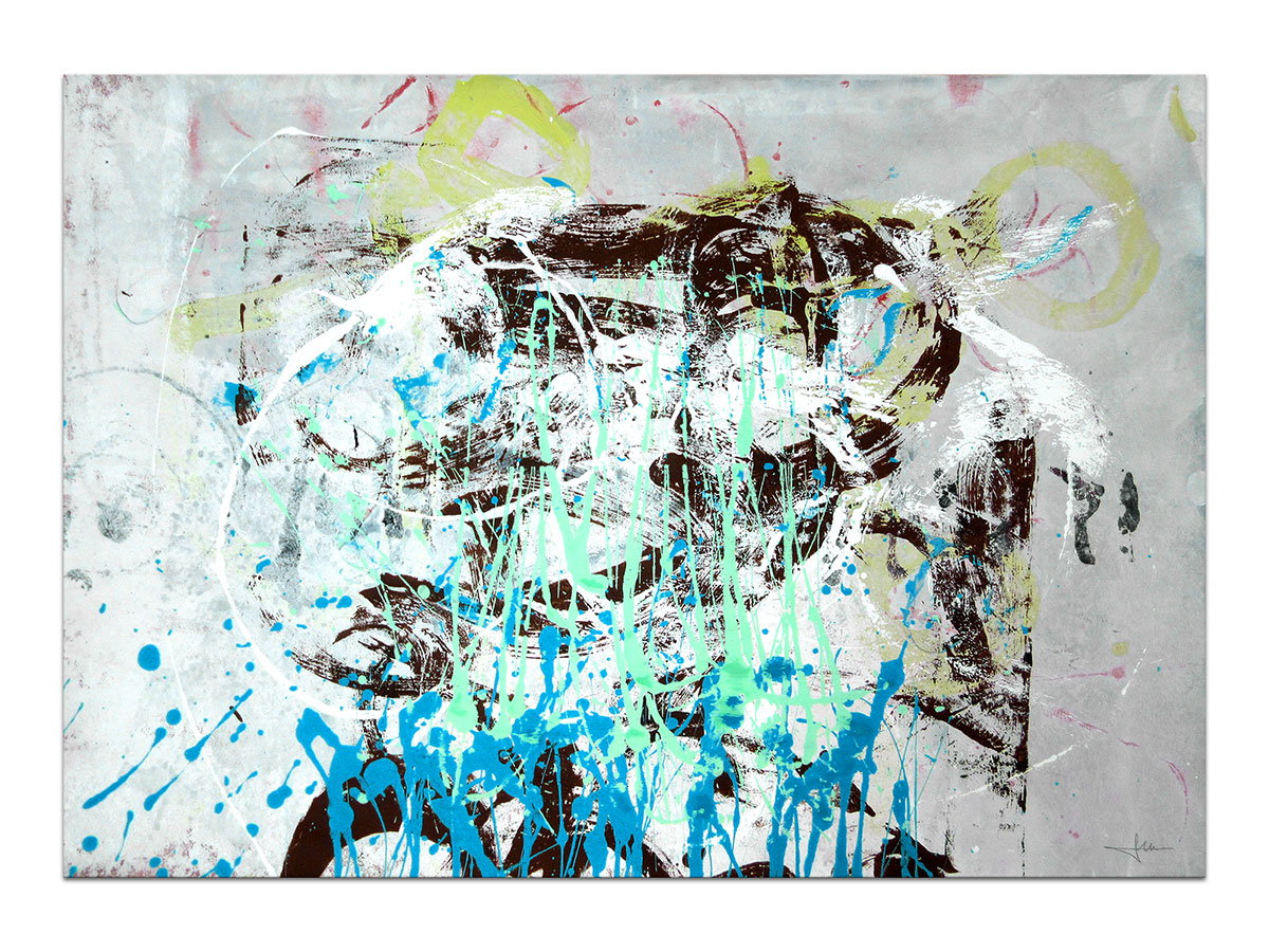 Umjetnička galerija MAG - apstraktna slika Serum akril na hameru 100x70 cm