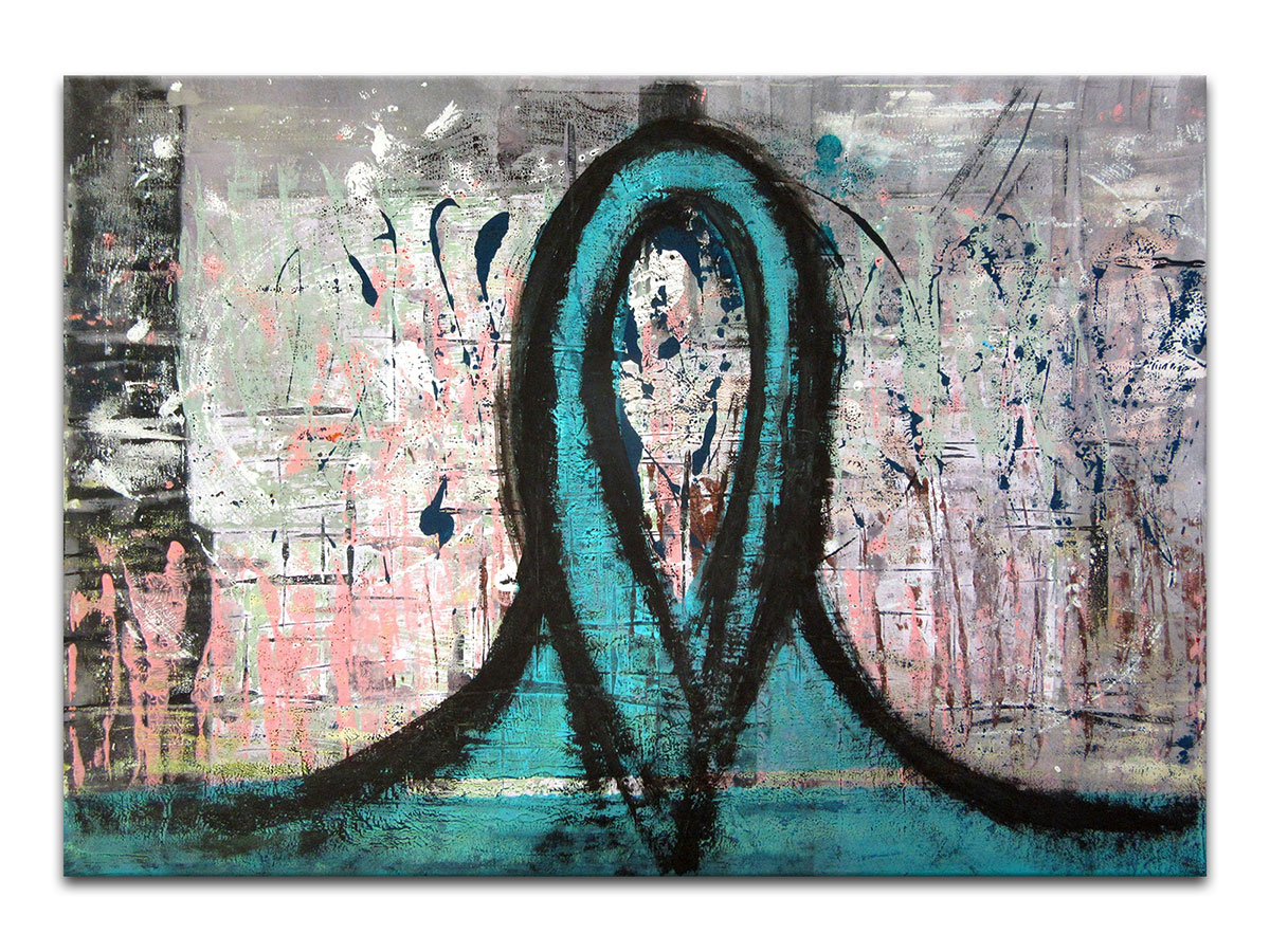 Moderne slike u galeriji MAG - apstraktna slika Emocionalna formacija akril na hameru 100x70 cm