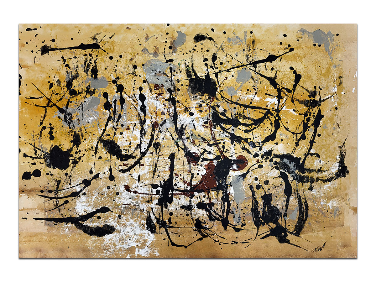 Moderne slike u galeriji MAG - apstraktna slika Pješčana oluja akril na hameru 100x70 cm