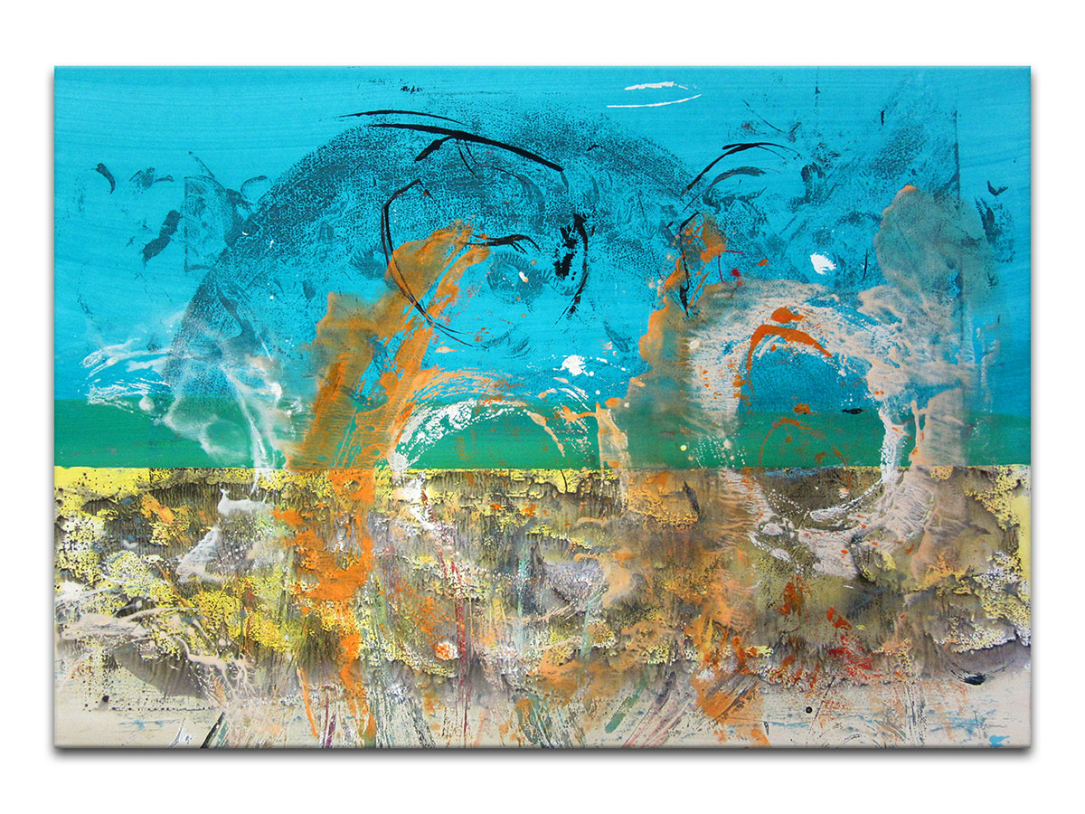 Moderne slike u galeriji MAG - apstraktna slika Ljetne impresije akril na hameru 100x70 cm