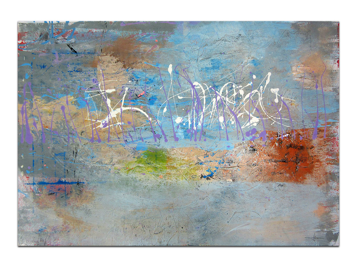 Moderne slike u galeriji MAG - apstraktna slika Jutarnja rapsodija II akril na hameru 100x70 cm
