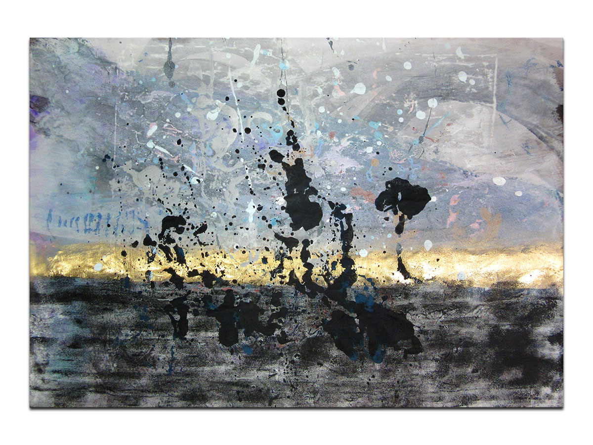 Moderne slike u galeriji MAG - apstraktna slika Zlatna obala akril na hameru 100x70 cm
