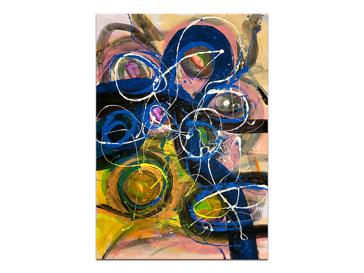 Moderne slike u galeriji MAG - apstraktna slika Spiritualni aspekti akril na hameru 100x70 cm