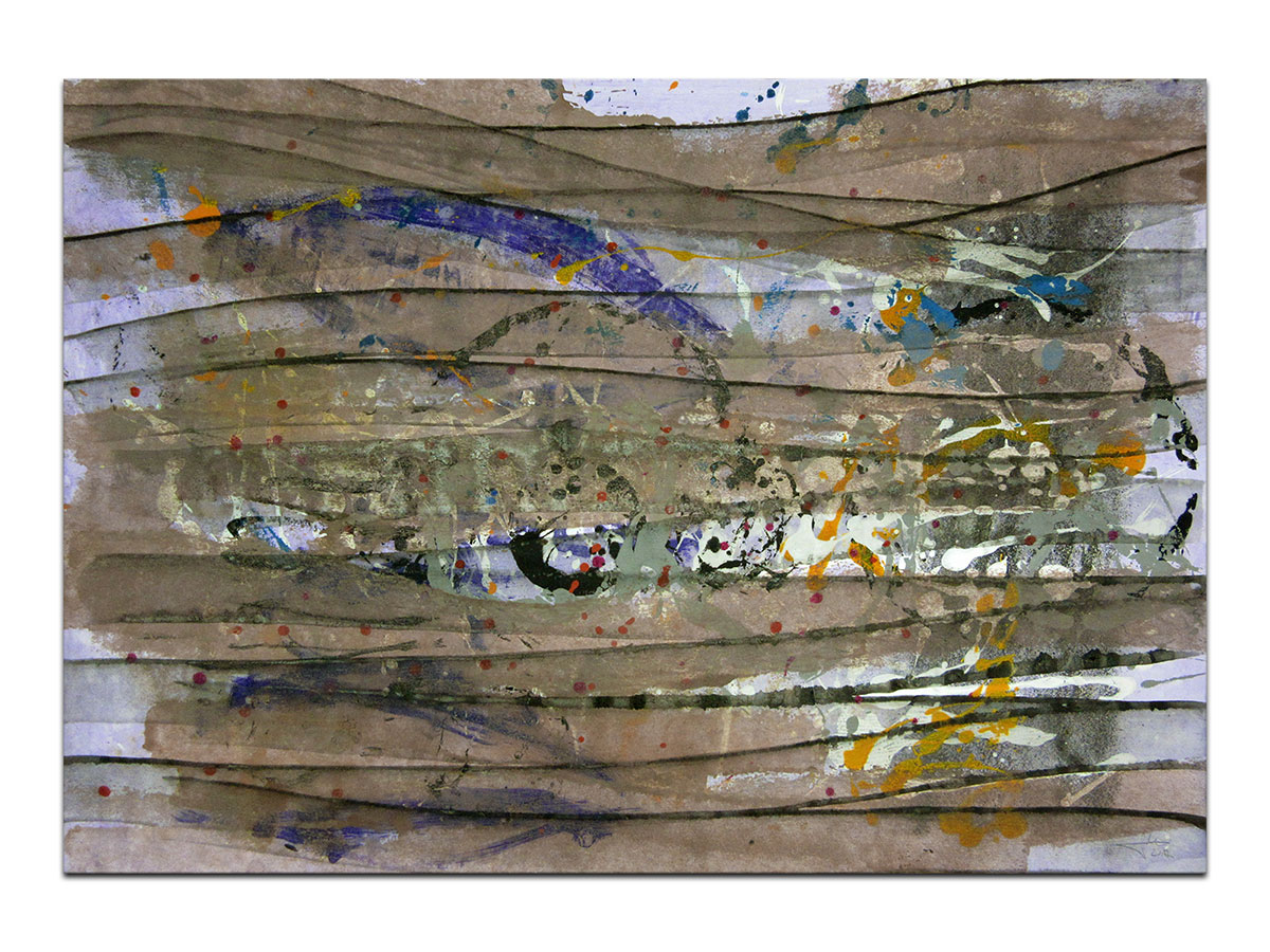 Moderne slike u galeriji MAG - apstraktna slika Obavijeni tajnom akril na hameru 100x70 cm