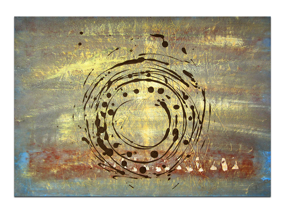 Moderne slike u galeriji MAG - apstraktna slika Pustinjski vjetar akril na hameru 100x70 cm