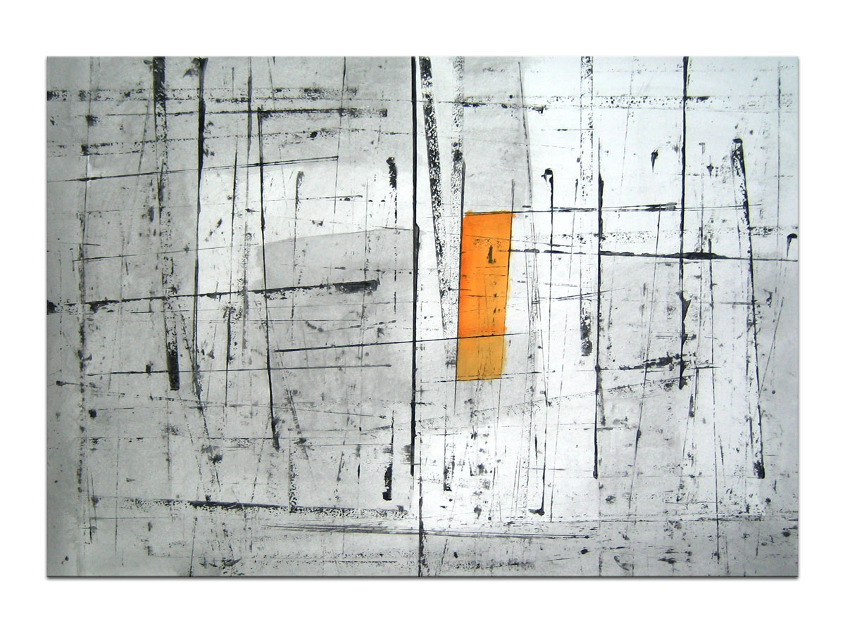 Slike za spavaće sobe u ponudi galerije MAG - apstraktna slika Orange dip 1 Akril na hameru 100x70 cm