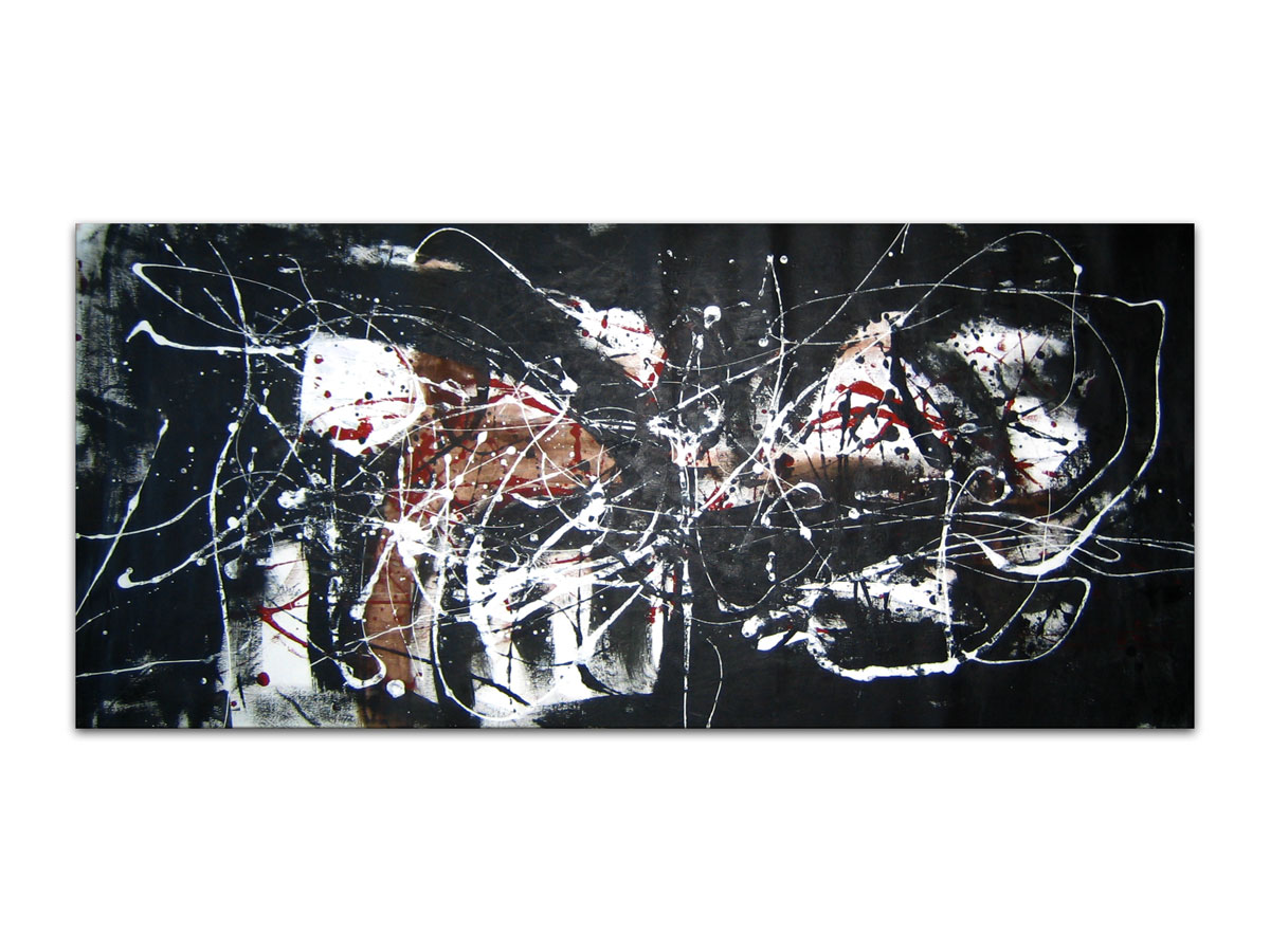 Galerija umjetničkih slika MAG - Pogled bez traga - originalna moderna apstraktna slika na platnu 120x55 cm