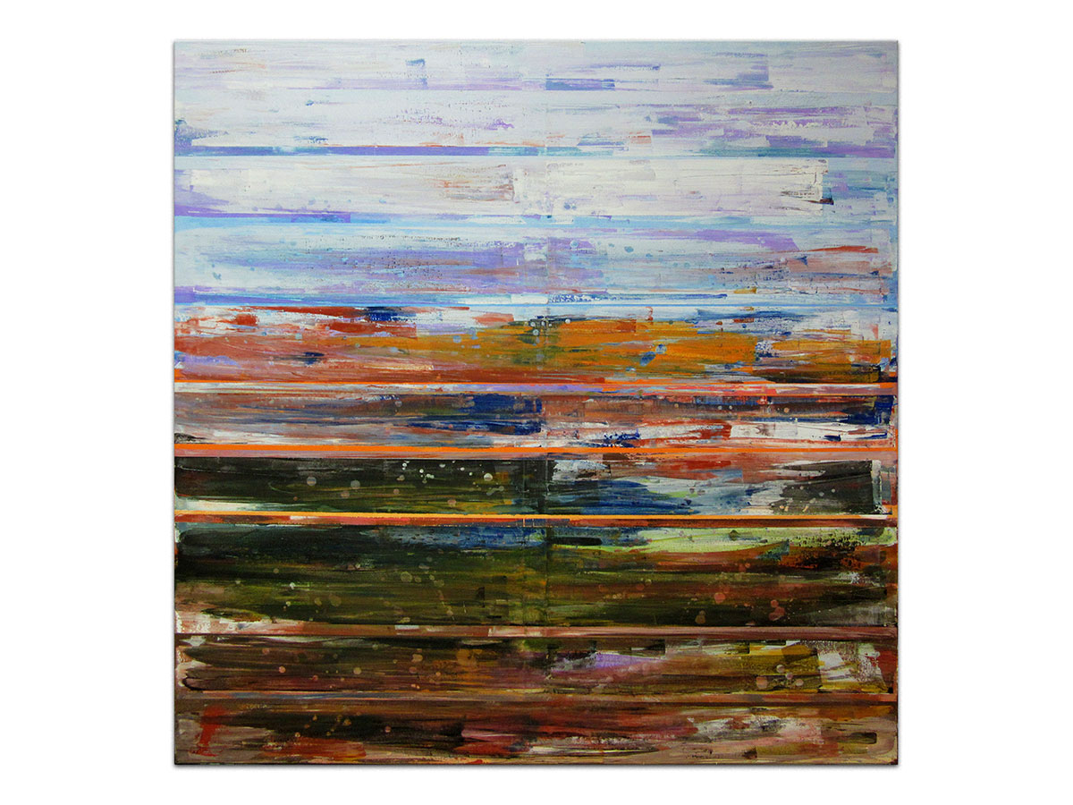 Moderne slike u galeriji MAG - apstraktna slika Pejzaži nježnosti VI akril na napetom platnu 110x110 cm