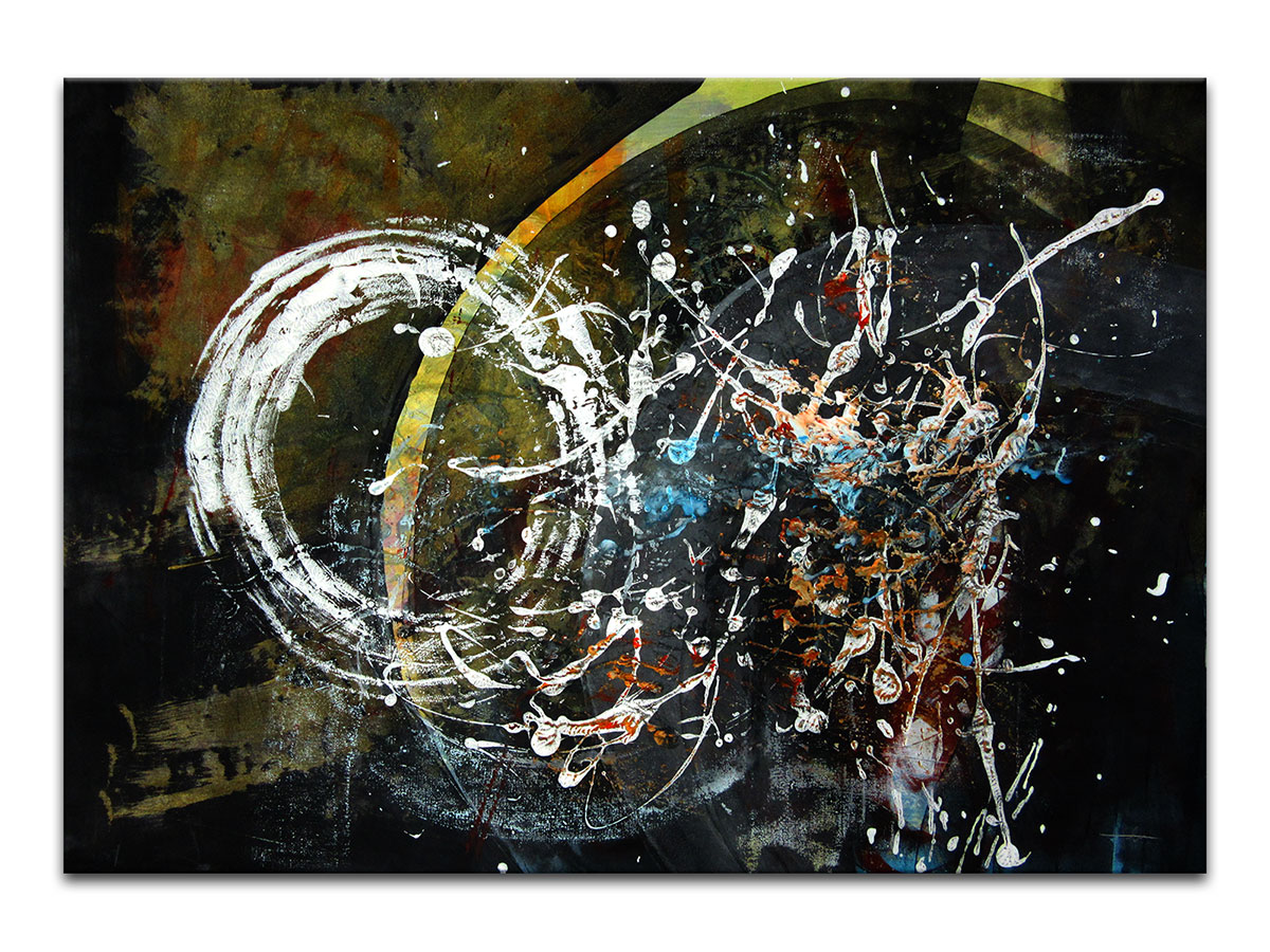 Moderne slike u galeriji MAG - apstraktna slika Kraj epohe akril na hameru 100x70 cm