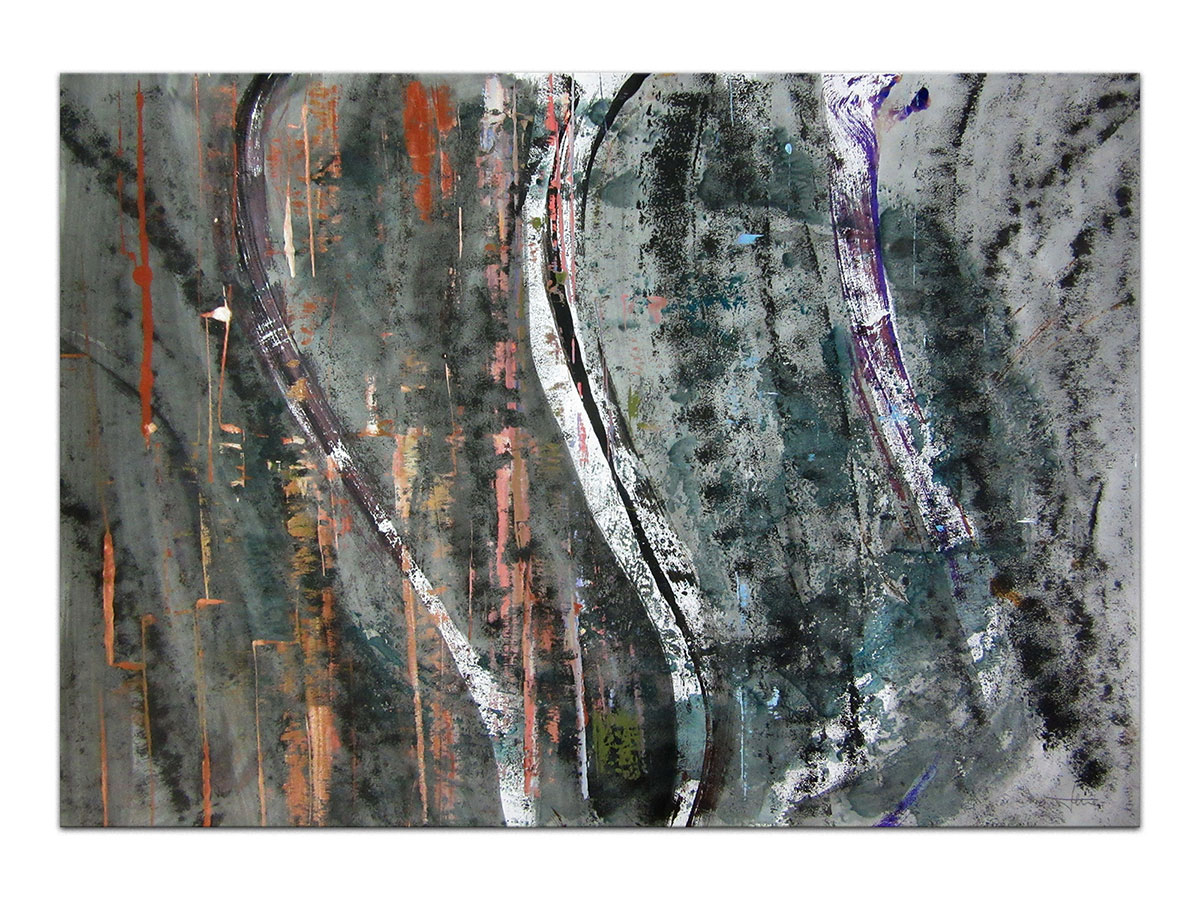 Moderne slike u galeriji MAG - apstraktna slika Putevi nade akril na hameru 100x70 cm