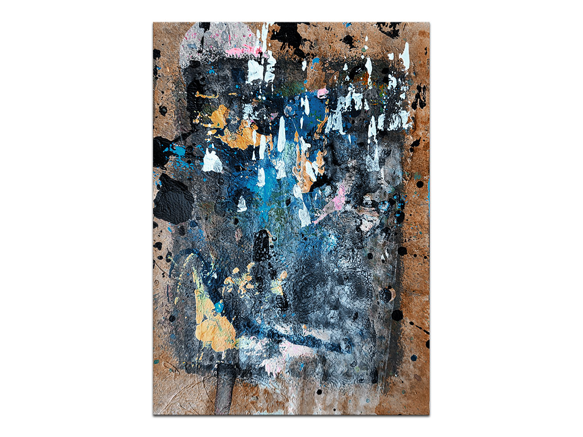 Moderne slike u galeriji MAG - apstraktna slika Smiraj zemlje akril na hameru 30x20 cm