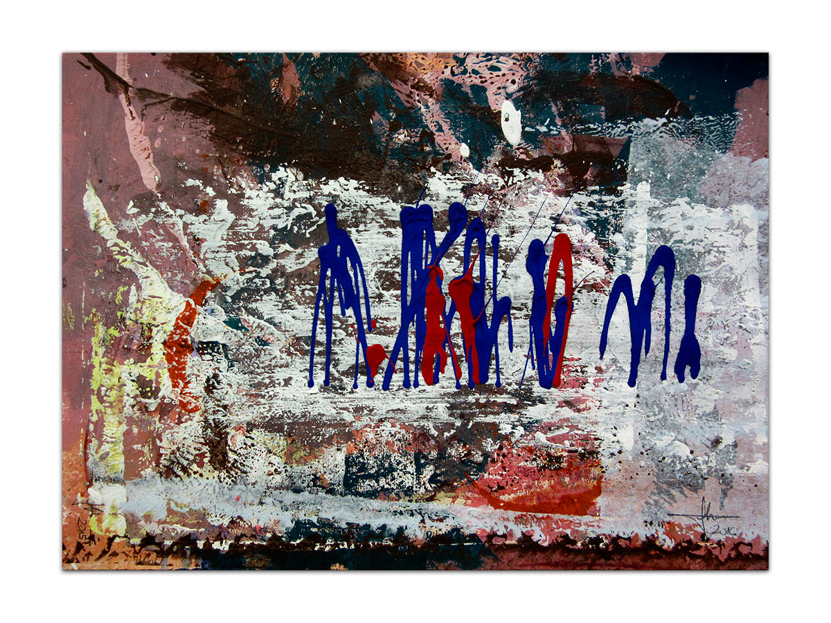 Galerije slika MAG - apstraktna slika Putovanje akril na hameru 40x30 cm