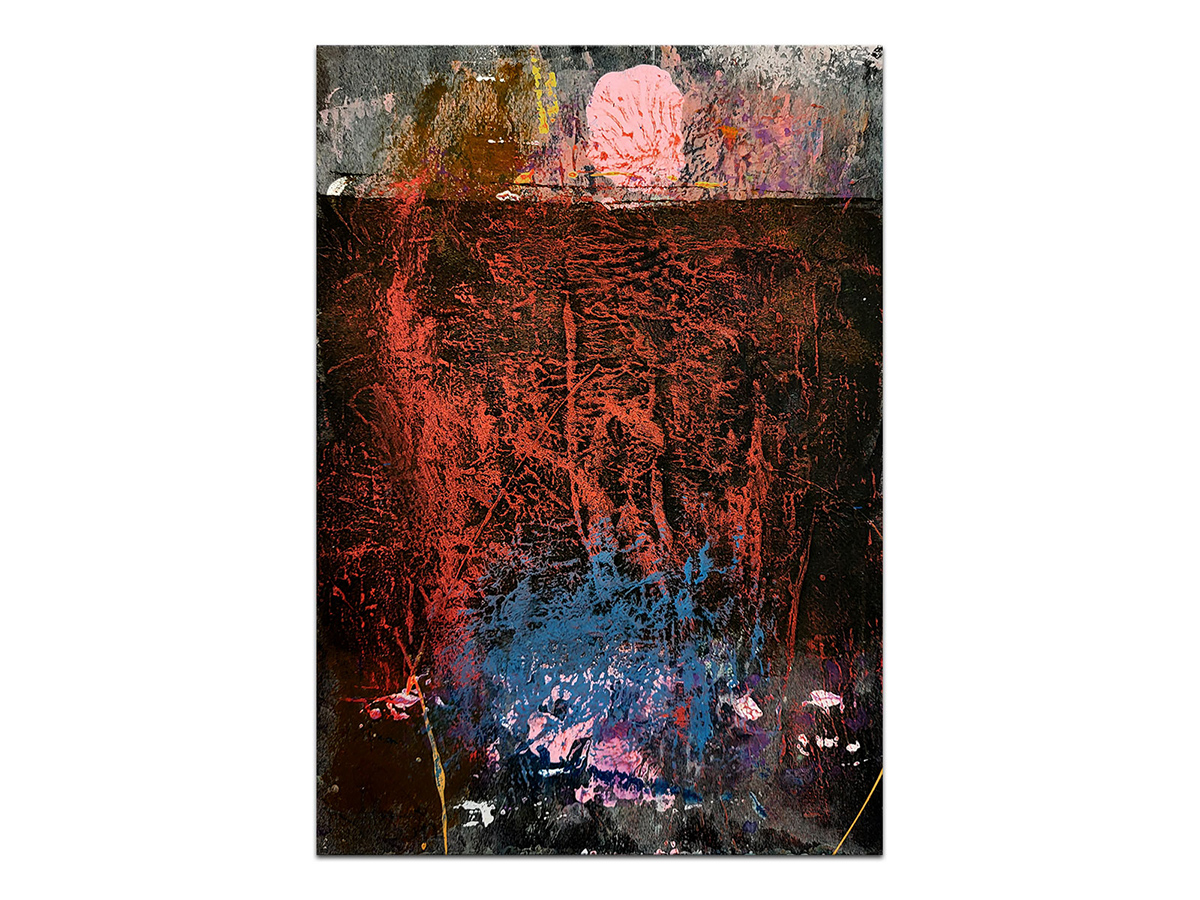 Moderne slike u galeriji MAG - apstraktna slika Ispod površine akril na hameru 30x20 cm